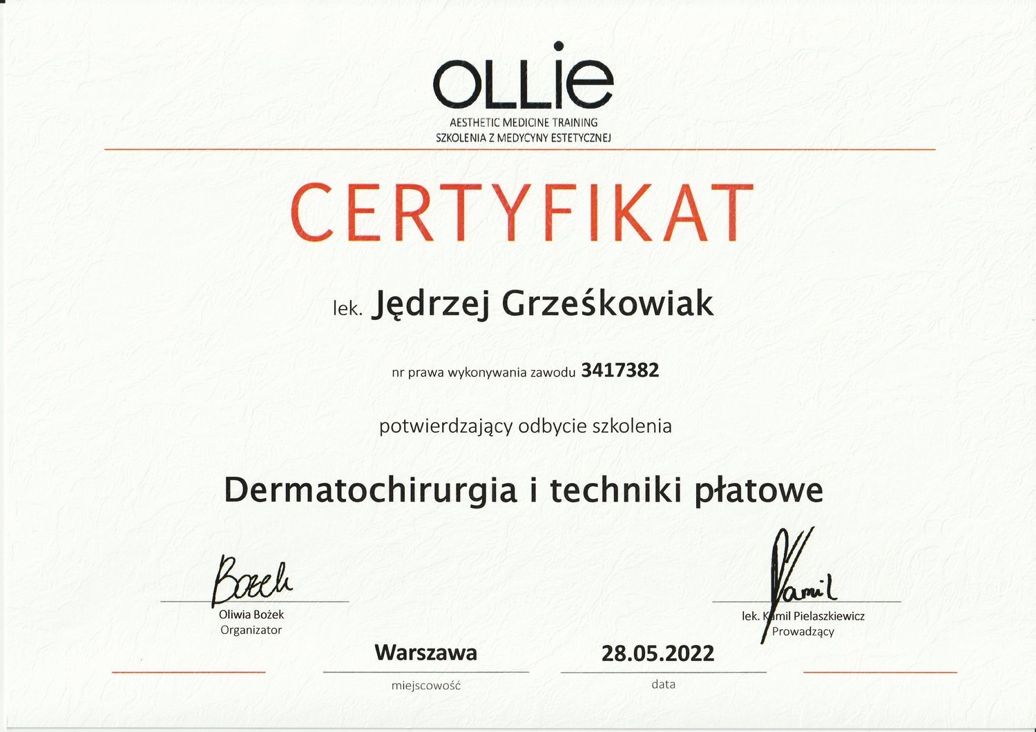 Certyfikat 5